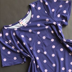 XS Lularoe Polka Dot Carly Dress NWT